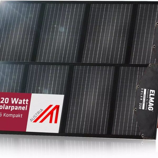 Elmag Faltbares Solarpanel SOLAR 220 DUO - monokristallin