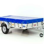 Koch-Anhänger 150x300cm 750kg|Typ U7|Koch Anhänger 750 kg Flachplane Profi blau
