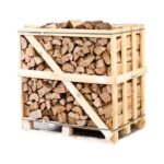 Halbe Palette Premium Eichen Kaminholz 25 cm – 405 kg | Kammergetrocknet | 20 % Restfeuchte