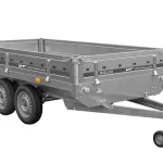 2-achsiger Anhänger 304×153 UNITRAILER SOLID 300/2, zulässiges Gesamtgewicht 750 kg