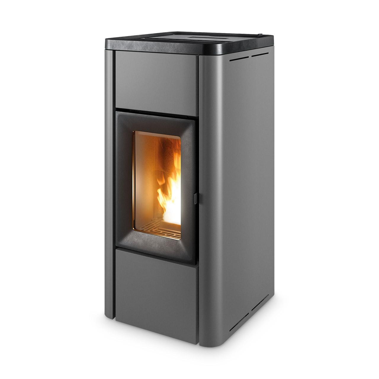 prod_7030397_ofen_de.jpg Pelletofen MCZ Ghea Air 6 R 5S 6,2 kW - Ausführung: 313 Silver metal – Bild 1