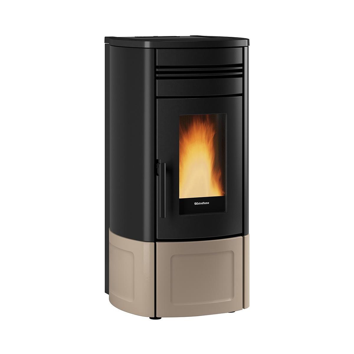 prod_7061763_ofen_de.jpg Pelletofen Extraflame Evolution Line Noris Lux mit 12 kW - Verkleidung: taupe matt – Bild 1