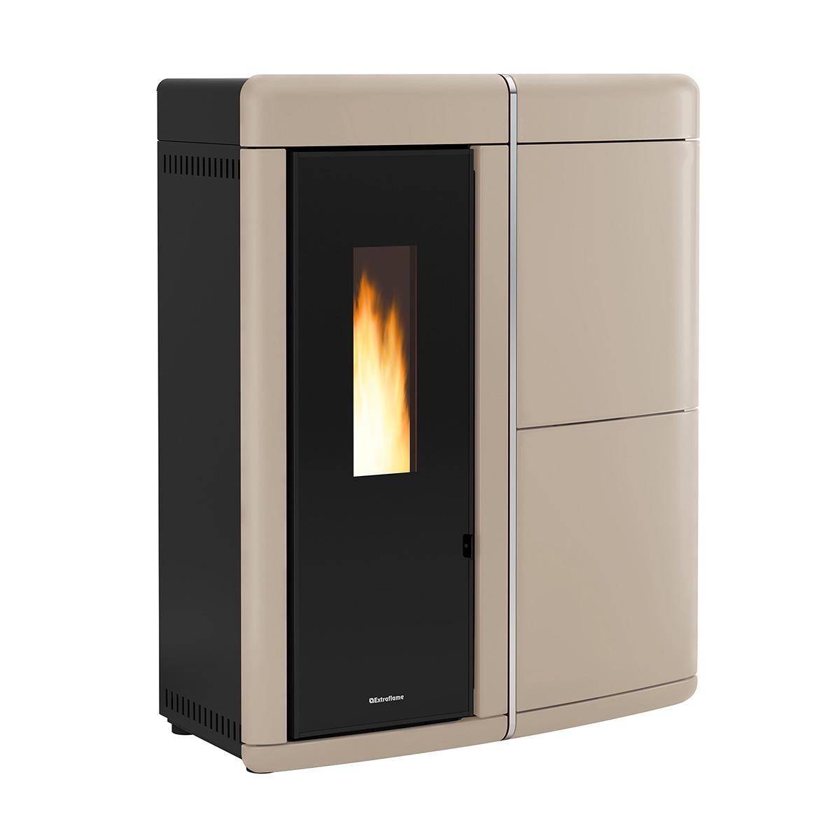 prod_7061831_ofen_de.jpg Pelletofen wasserführend Extraflame Evolution Line Evelyne Idro 2.0 mit 18 kW - Verkleidung: taupe – Bild 1