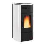 Pelletofen wasserführend Extraflame Raffaella Idro H15 5.0.16 mit 19 kW - Verkleidung: weiß