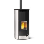 Pelletofen Palazzetti Ecofire Marianne 6 US, 6 kW - Ausführung: Stahl Weiß