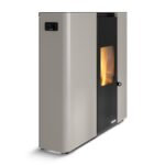 Pelletofen Palazzetti Ecofire Scarlet TC 6, 6 kW - Ausführung: Stahl Taubengrau