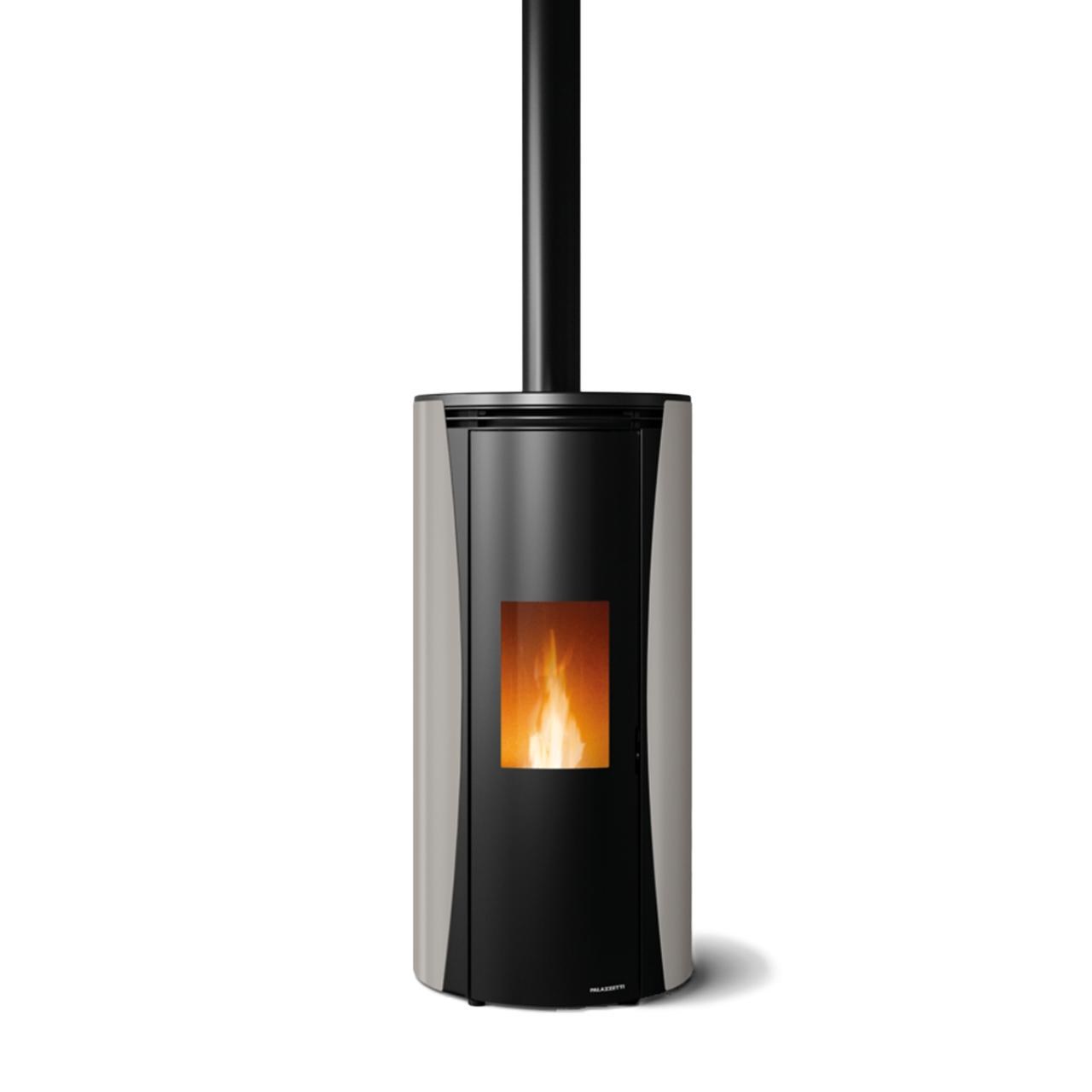 prod_7064923_ofen_de-1.jpg Pelletofen Palazzetti Ecofire Vivi TC 9 US, 9 kW - Ausführung: Stahl Taubengrau – Bild 1